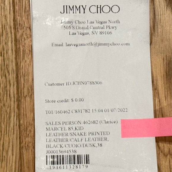 Jimmy Choo Marcel 85mm Snake Effect Leather Square-Toe Mules (Black Tan) - Picture 15 of 15